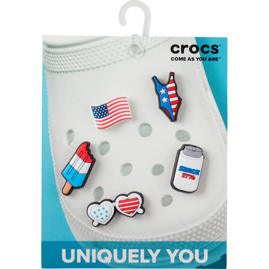 USA 5 Pack Jibbitz Shoe Charm - Crocs discount