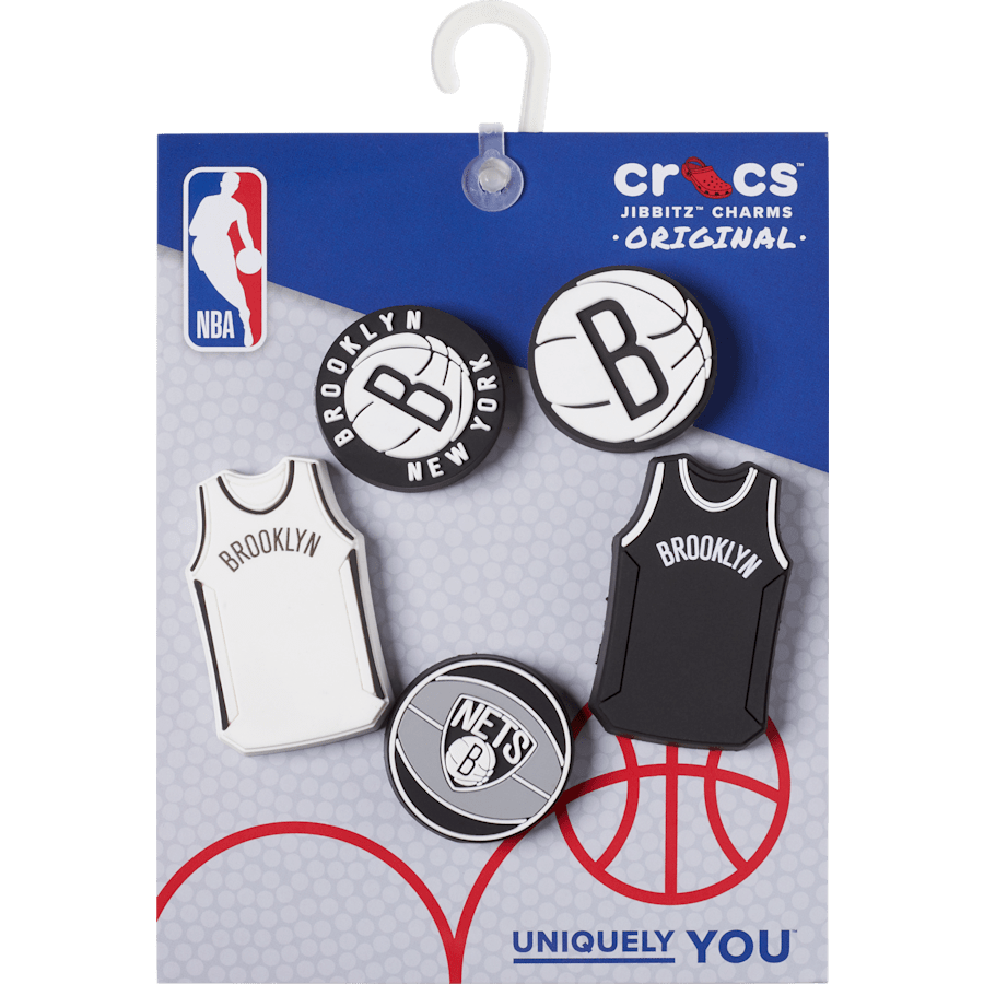 NBA Brooklyn Nets 5 Pack Jibbitz™ charms - Crocs for sale
