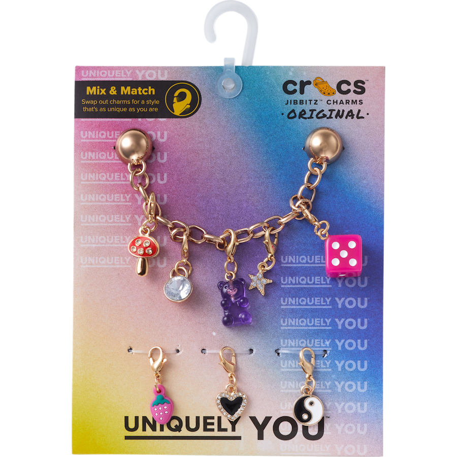 Custom Charm Chain 5 Pack Jibbitz™ charms - Crocs on sale