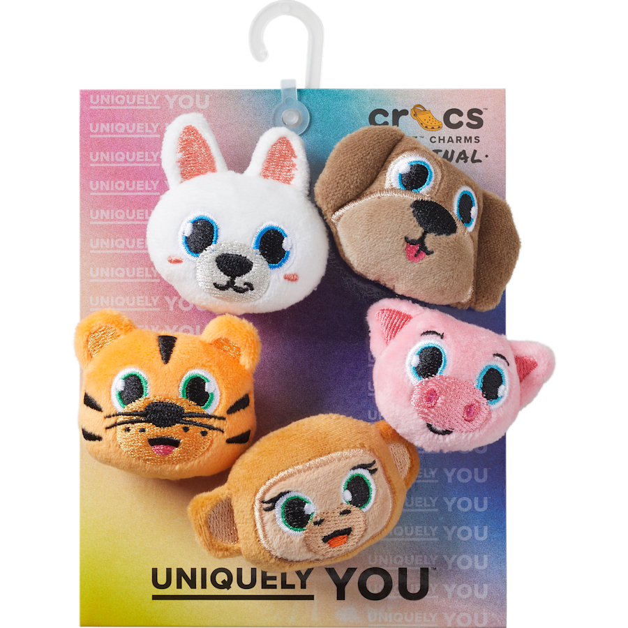 Fuzzy Animal 5 Pack Jibbitz™ charms - Crocs sale