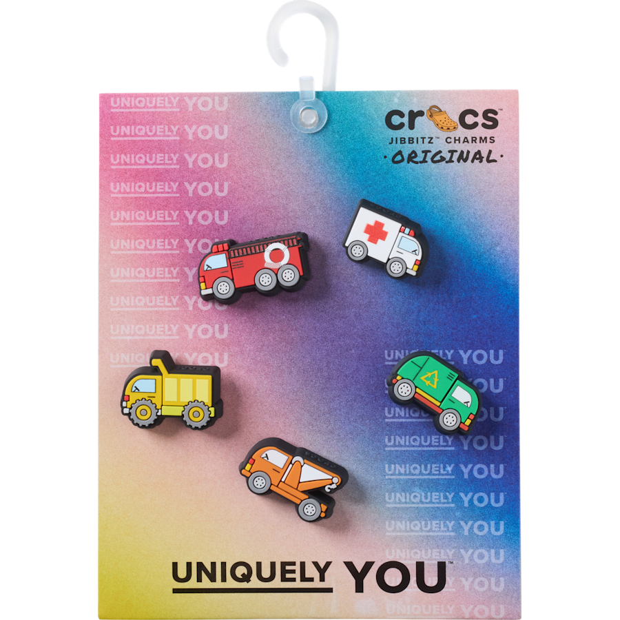 Tiny Work Trucks 5 Pack Jibbitz™ charms - Crocs on sale