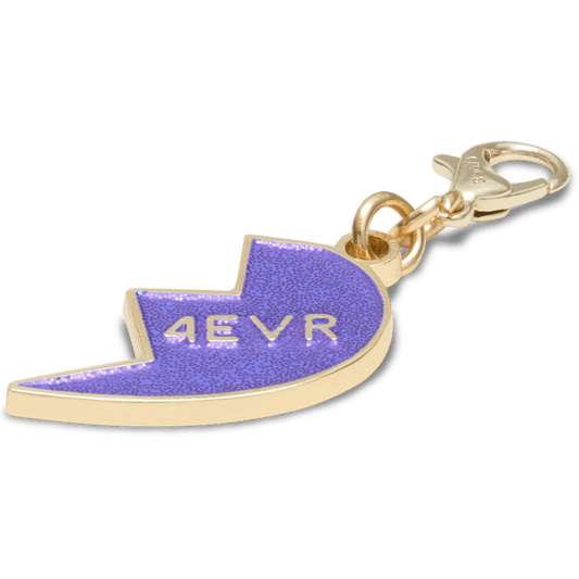 Purple Glitter BFF Charm Right Jibbitz Shoe Charm - Crocs discount