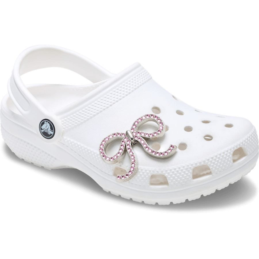 Pink Glittery Bow Jibbitz™ charms - Crocs on sale