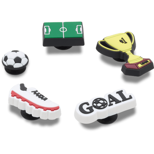Soccer Star 5 Pack Jibbitz™ charms - Crocs US