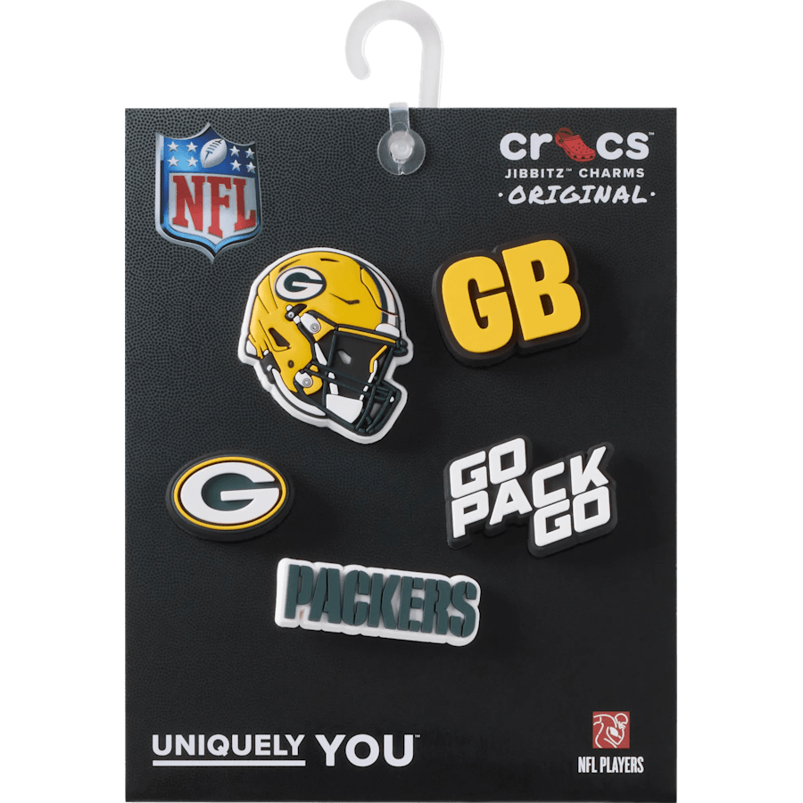 NFL Green Bay Packers 5 Pack Jibbitz Shoe Charm - Crocs US