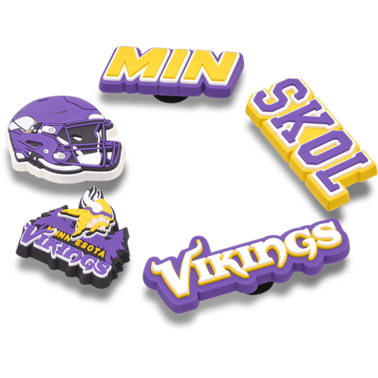 NFL Minnesota Vikings 5 Pack Jibbitz Shoe Charm - Crocs sale