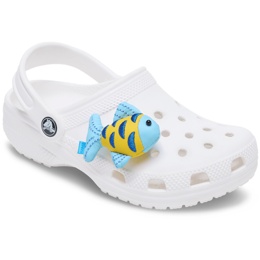 Blue and Gold Sparkle Fish Jibbitz™ charms - Crocs discount