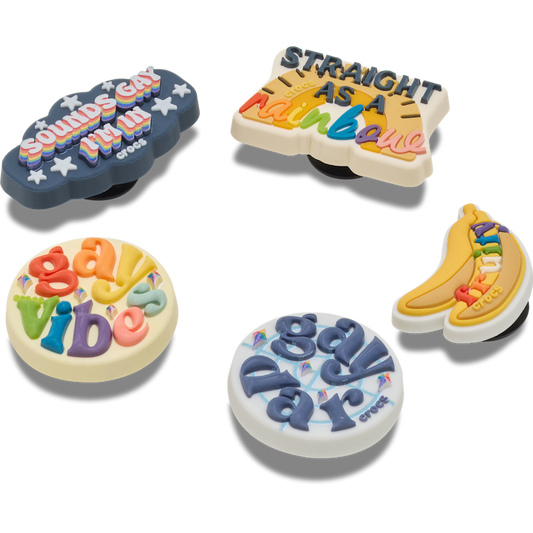Irreverent Pride 5 Pack Jibbitz™ charms - Crocs US