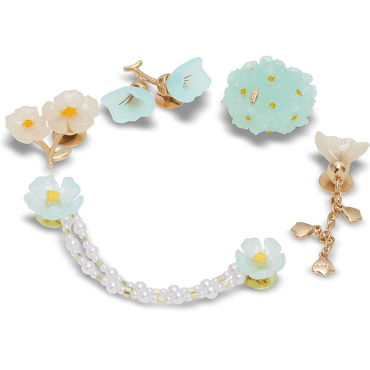 Blue Dainty Floral 5 Pack Jibbitz™ charms - Crocs sale