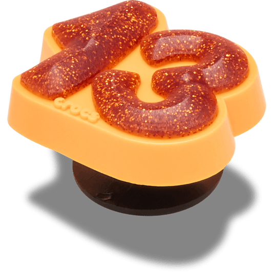Orange Sparkly Number 13 Jibbitz™ charms - Crocs on sale