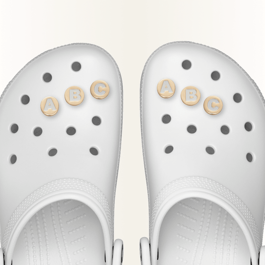 Gold Letter A-Z Jibbitz Shoe Charm - Crocs online