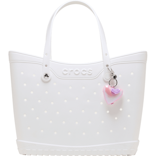 Double Heart Bag Charm - Crocs discount