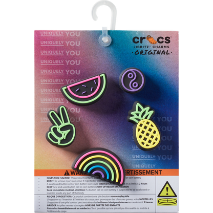 Lights Up Fun 5 Pack Jibbitz Shoe Charm - Crocs on sale