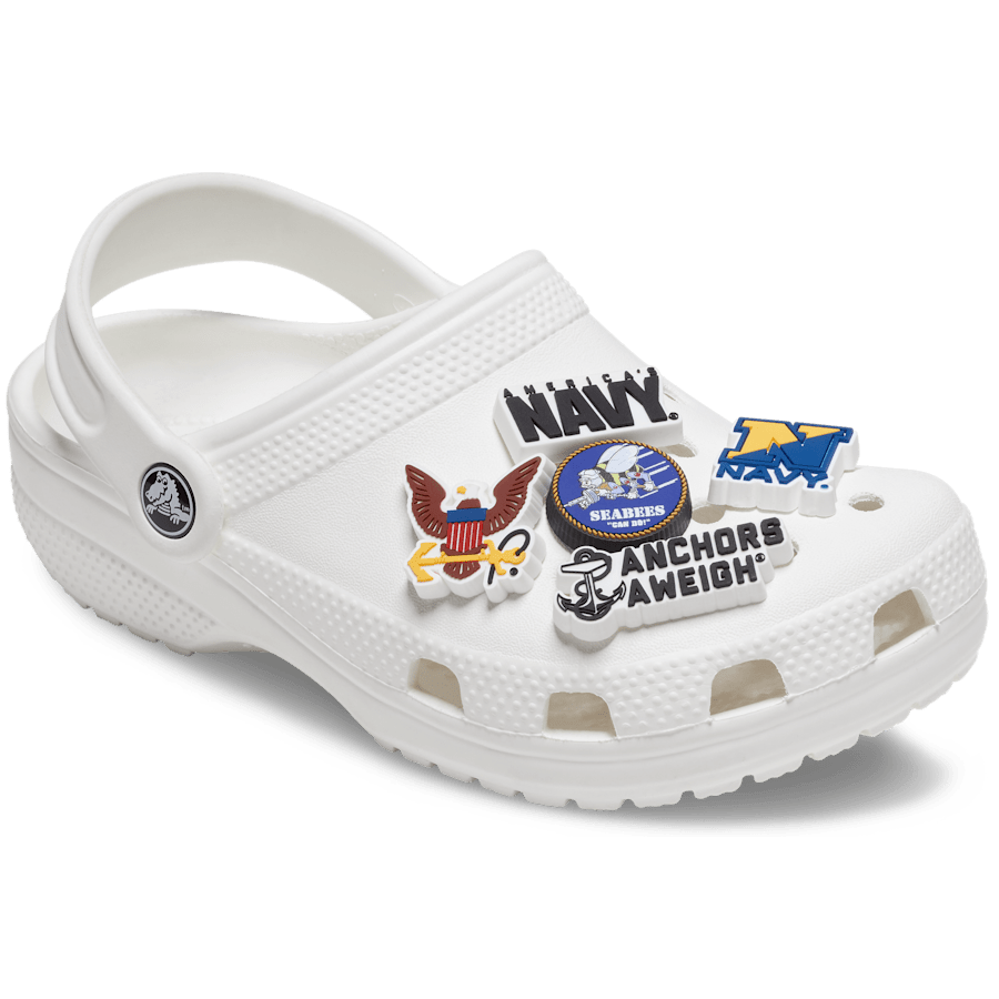 Armed Forces US Navy 5Pck Jibbitz Shoe Charm - Crocs for sale