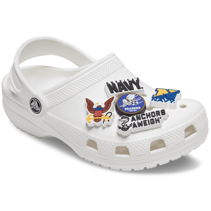 Armed Forces US Navy 5Pck Jibbitz Shoe Charm - Crocs for sale
