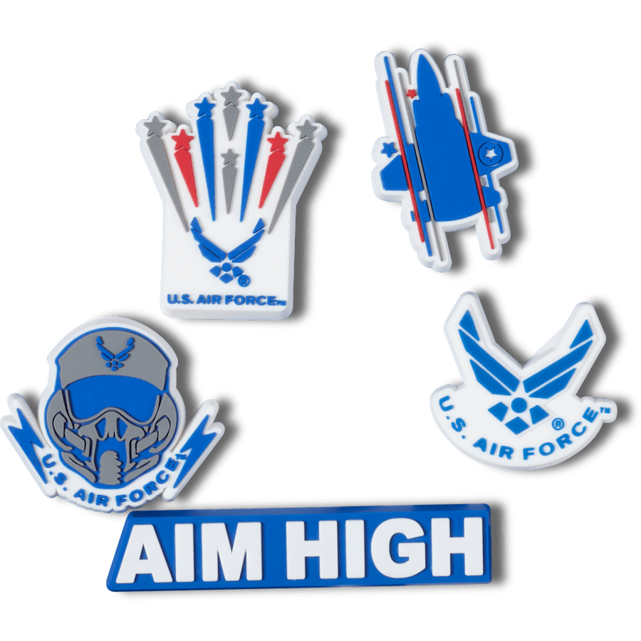 Armed Forces US Air Force 5Pck Jibbitz Shoe Charm - Crocs near me