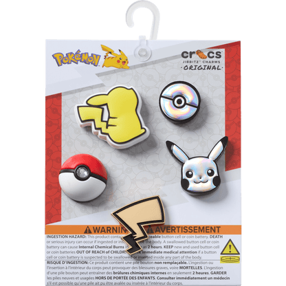 Elevated Pokemon 5 Pack Jibbitz Shoe Charm - Crocs for sale