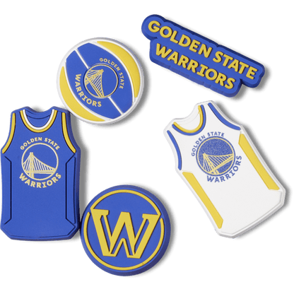 NBA Golden State Warriors 5 Pack Jibbitz™ charms - Crocs outlet
