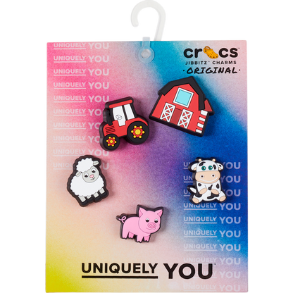 Cutesey Farm Animal 5 Pack Jibbitz Shoe Charm - Crocs on sale