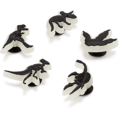 Glow In The Dark Dino 5 Pack Jibbitz Shoe Charm - Crocs sale