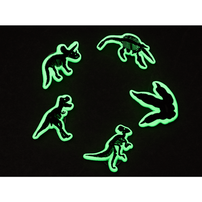 Glow In The Dark Dino 5 Pack Jibbitz Shoe Charm - Crocs sale