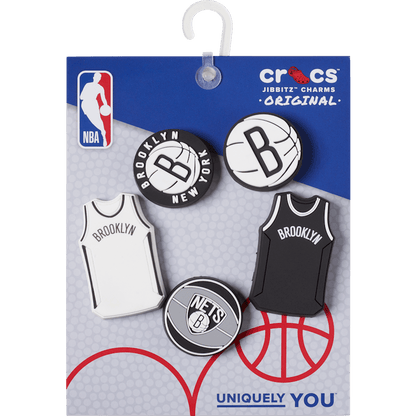 NBA Brooklyn Nets 5 Pack Jibbitz™ charms - Crocs for sale