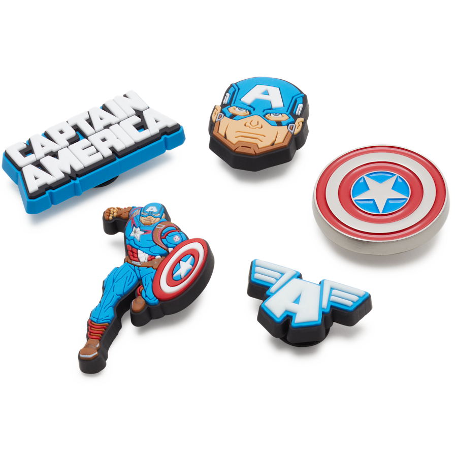 Captain America 5 Pack Jibbitz™ charms - Crocs discount