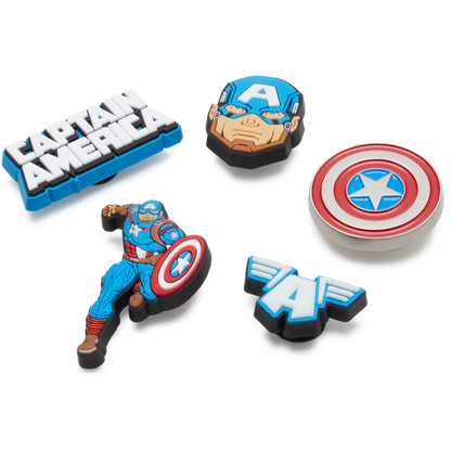 Captain America 5 Pack Jibbitz™ charms - Crocs discount