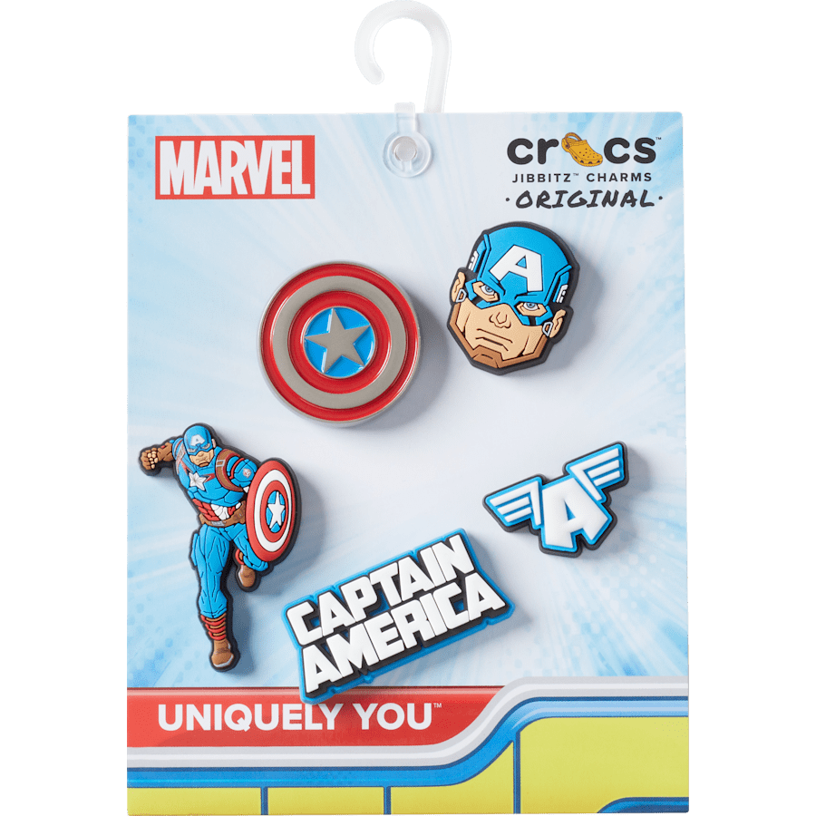 Captain America 5 Pack Jibbitz™ charms - Crocs discount