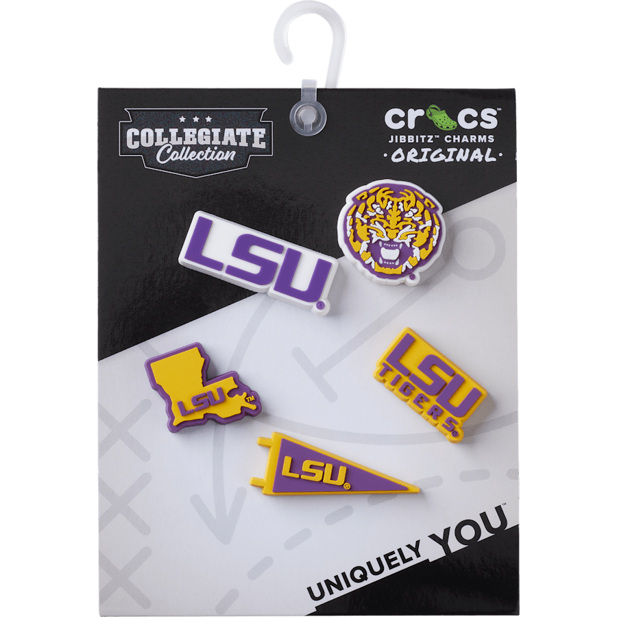 LSU 5 Pack Jibbitz™ charms - Crocs on sale