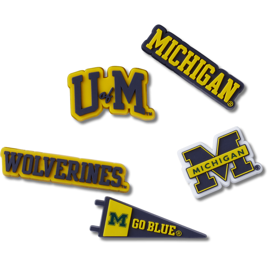 University of Michigan 5 Pack Jibbitz™ charms - Crocs US