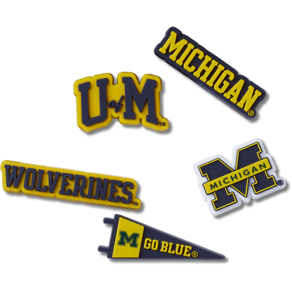 University of Michigan 5 Pack Jibbitz™ charms - Crocs US