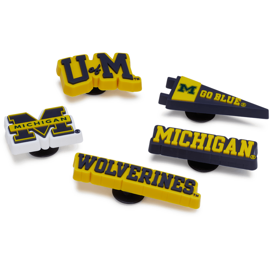 University of Michigan 5 Pack Jibbitz™ charms - Crocs US