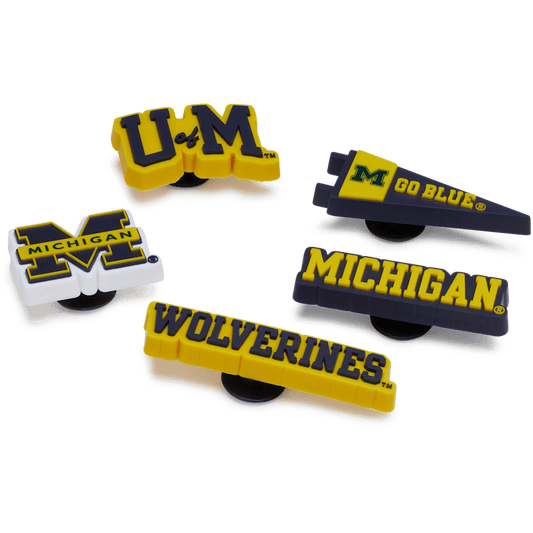 University of Michigan 5 Pack Jibbitz™ charms - Crocs US