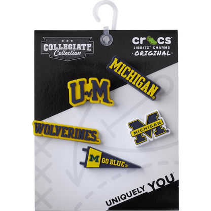 University of Michigan 5 Pack Jibbitz™ charms - Crocs US