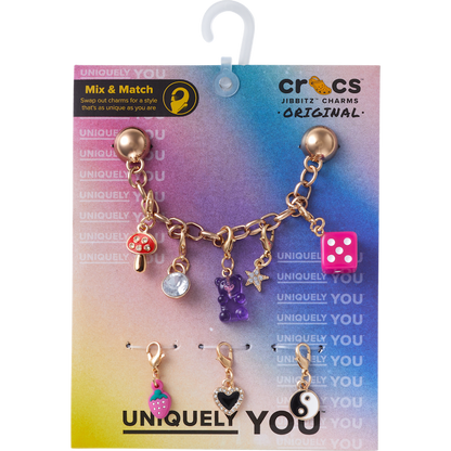 Custom Charm Chain 5 Pack Jibbitz™ charms - Crocs on sale