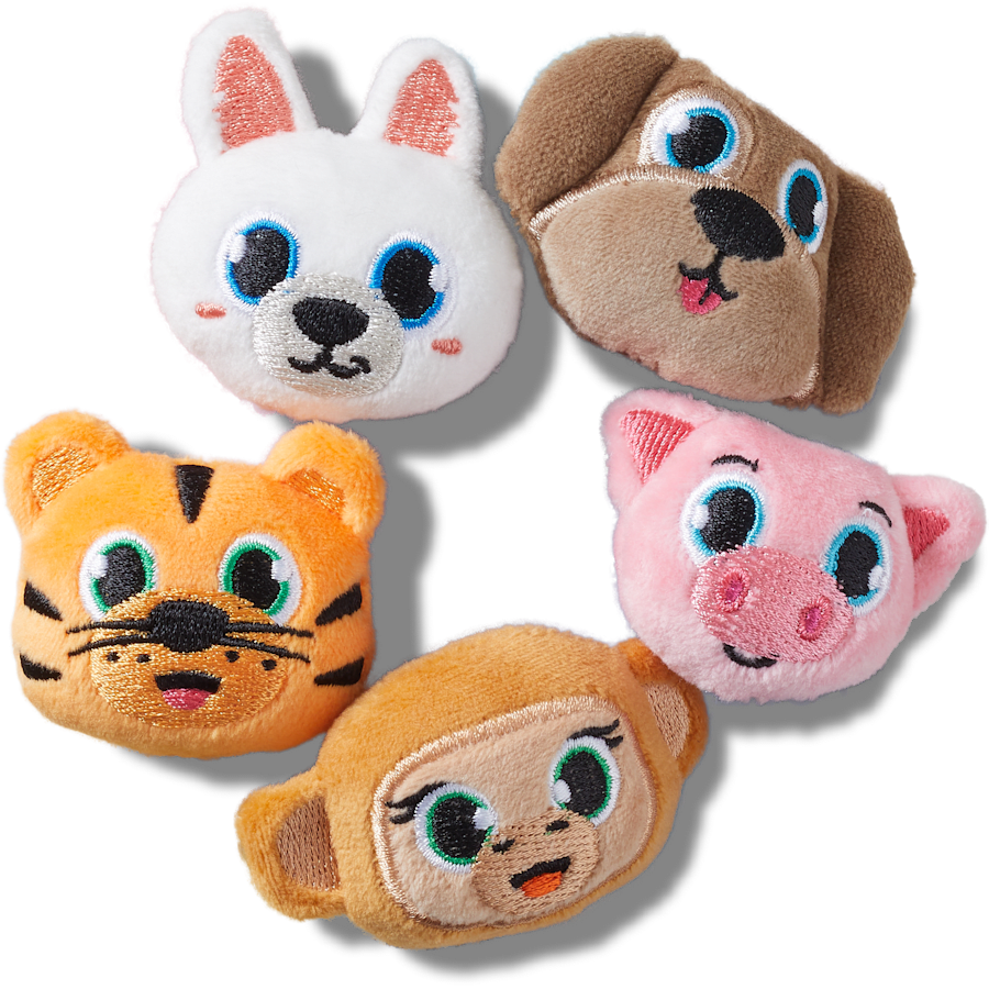 Fuzzy Animal 5 Pack Jibbitz™ charms - Crocs sale