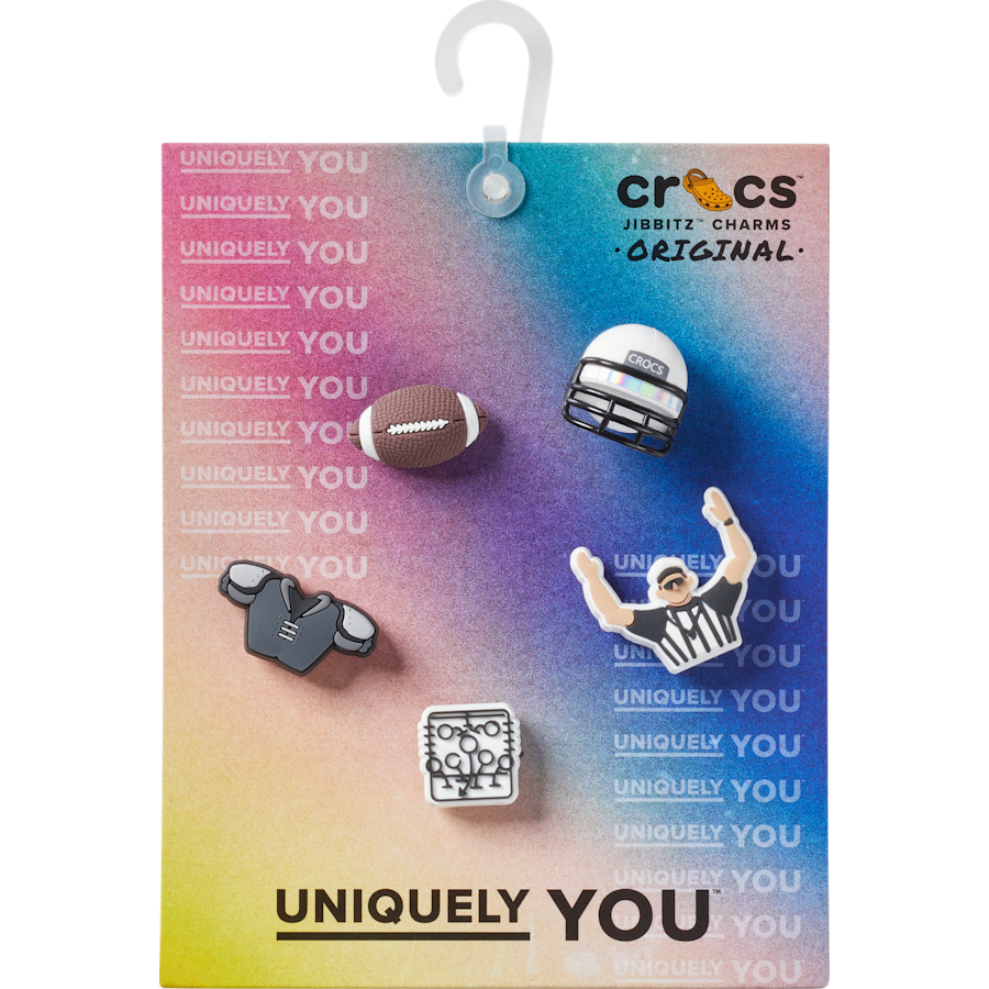 Football Team 5 Pack Jibbitz™ charms - Crocs discount
