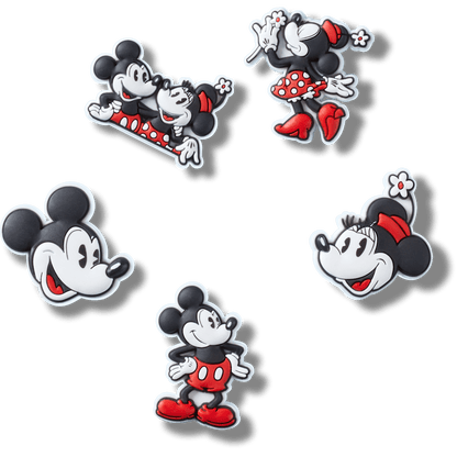 Mickey and Minnie PVC 5 Pack Jibbitz™ charms - Crocs for sale