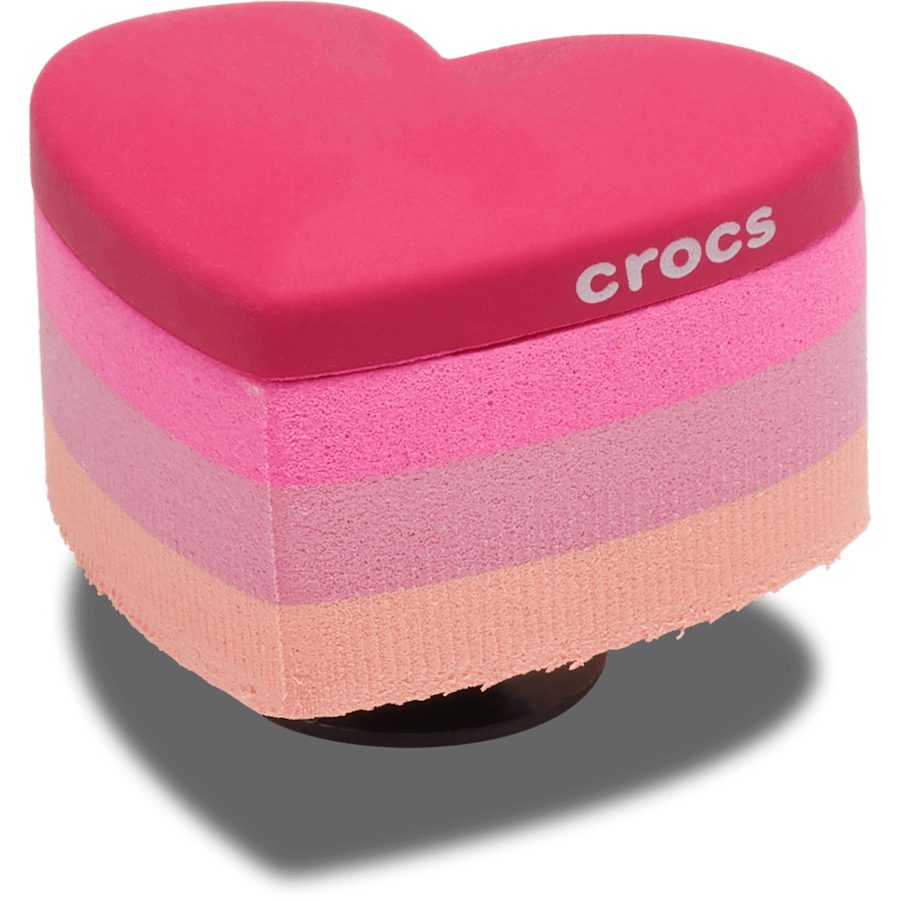 Stacked Pink Heart Jibbitz™ charms - Crocs discount