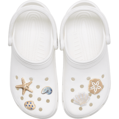 Gold Seashell 5 Pack Jibbitz™ charms - Crocs on sale