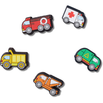Tiny Work Trucks 5 Pack Jibbitz™ charms - Crocs on sale