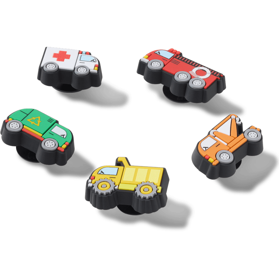 Tiny Work Trucks 5 Pack Jibbitz™ charms - Crocs on sale