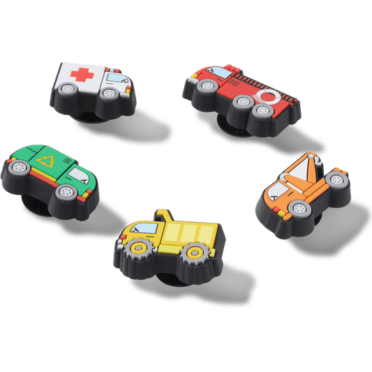 Tiny Work Trucks 5 Pack Jibbitz™ charms - Crocs on sale