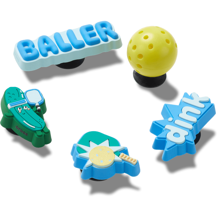 Pickle Ball 5 Pack Jibbitz™ charms - Crocs US