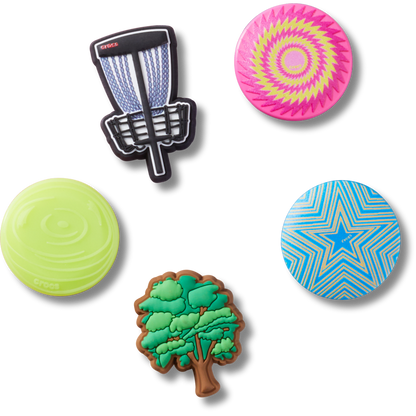 Disc Golf 5 Pack Jibbitz™ charms - Crocs for sale