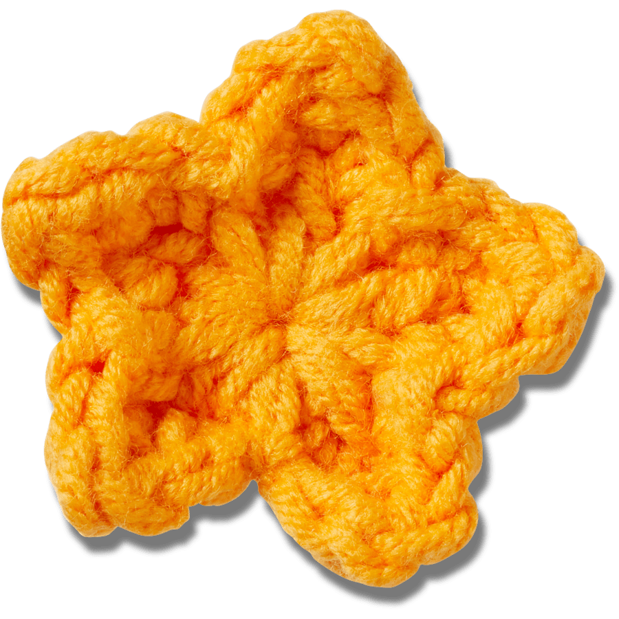 Crafted Crochet Orange Star Jibbitz™ charms - Crocs on sale