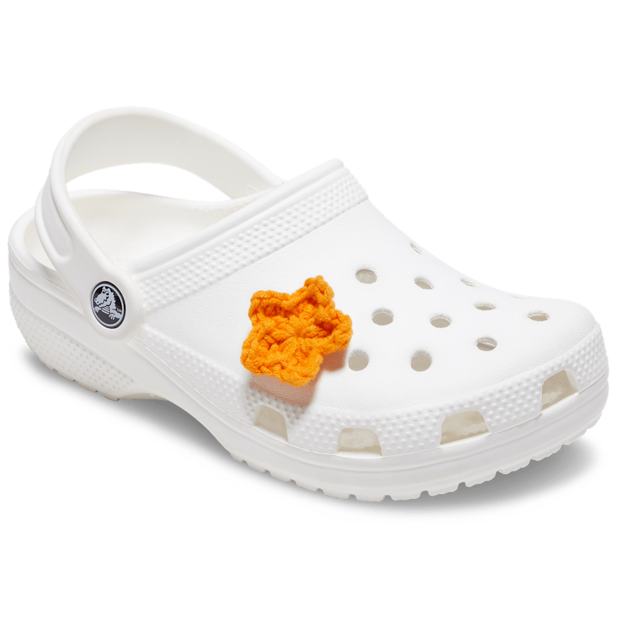 Crafted Crochet Orange Star Jibbitz™ charms - Crocs on sale