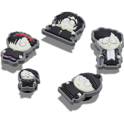 South Park Goth Kids 5 Pack Jibbitz Shoe Charm - Crocs on sale