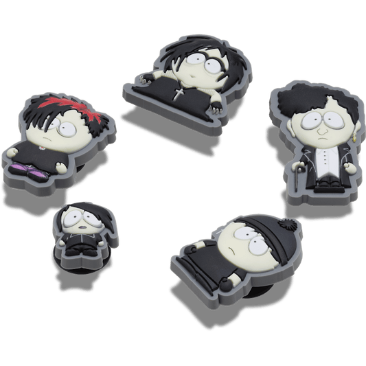 South Park Goth Kids 5 Pack Jibbitz Shoe Charm - Crocs on sale